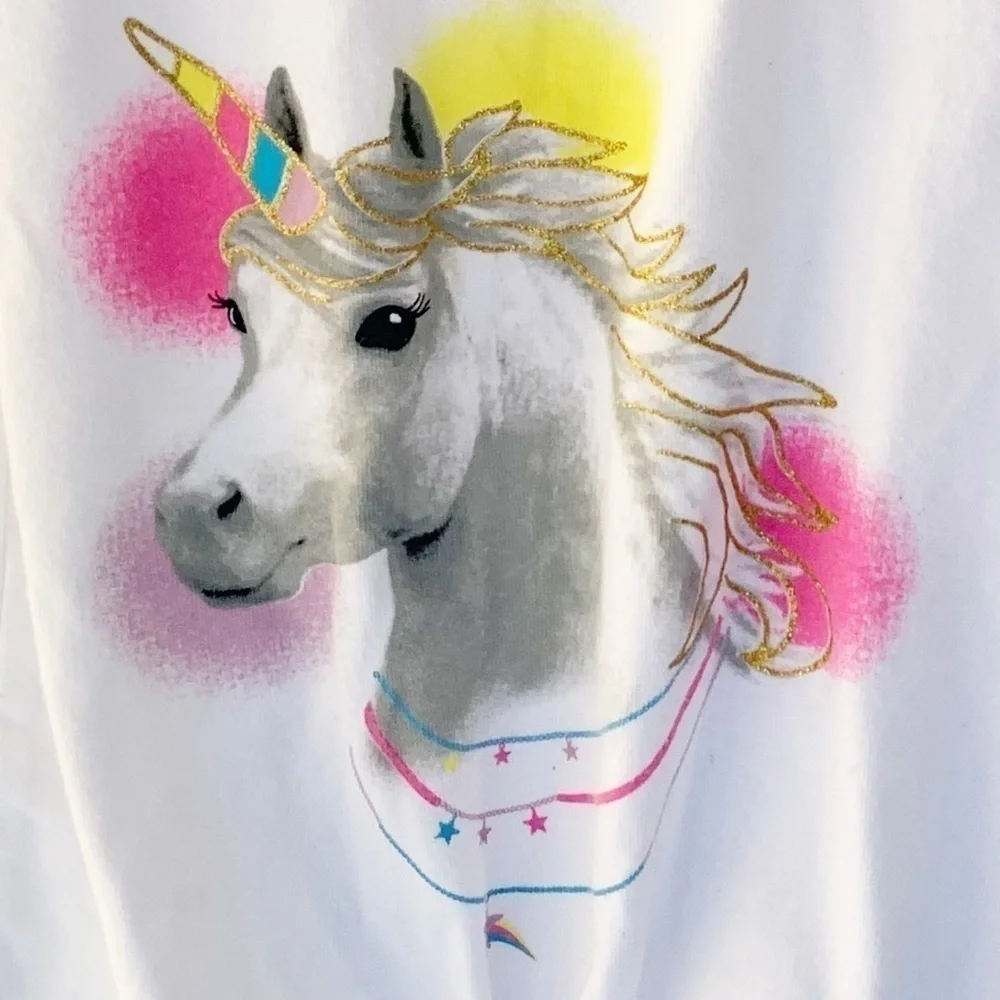Wonder Nation Girls multi-color tank. Size 6-6x. Graphic tee Unicorn